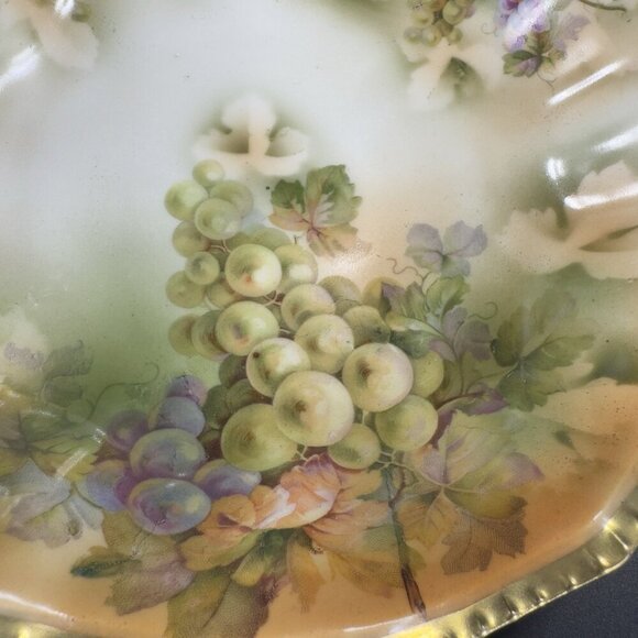 Royal Rudolstadt Prussia Porcelain Hand Painted Serving Dish Bowl Antique Marked - Picture 8 of 16